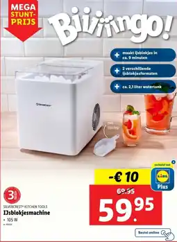 Lidl Silvercrest ijsblokjesmachine kitchen tools aanbieding