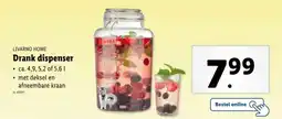 Lidl Livarno home drank dispenser aanbieding