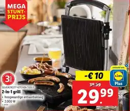 Lidl Silvercrest kitchen tools 2-in-1 grill aanbieding