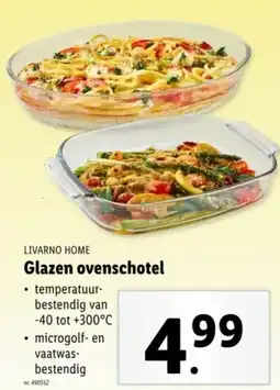 Lidl Livarno home glazen ovenschotel aanbieding