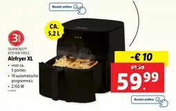 Lidl Silvercrest kitchen tools airfryer XL aanbieding