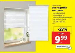 Lidl Livarno home duo rolgordijn voor ramen aanbieding