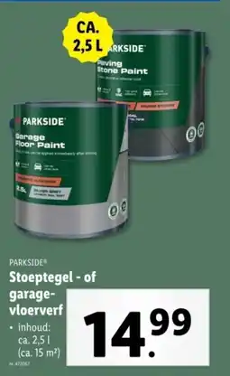 Lidl Parkside stoeptegel of garage vloerverf aanbieding