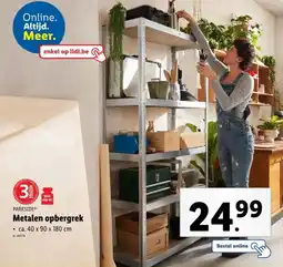 Lidl Parkside metalen opbergrek aanbieding