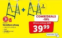 Lidl Parkside verstelbare schraag aanbieding