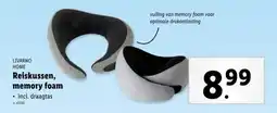 Lidl Livarno home reiskussen memory foam aanbieding