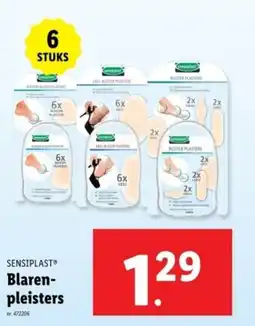 Lidl Sensiplast blaren pleisters aanbieding