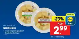 Lidl Chef select & you kaasblokjes aanbieding