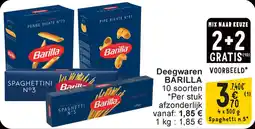 Cora Barilla deegwaren aanbieding