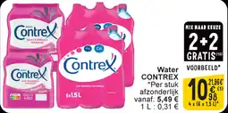 Cora Contrex water aanbieding
