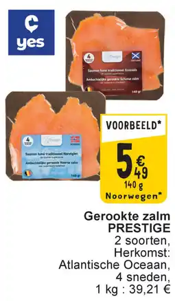 Cora Prestige gerookte zalm aanbieding