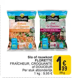 Cora Florette sla of rauwkost aanbieding
