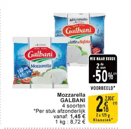 Cora Galbani mozzarella aanbieding
