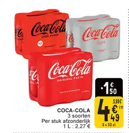 Cora Coca-Cola aanbieding