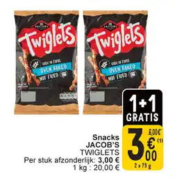 Jacob's twiglets snacks