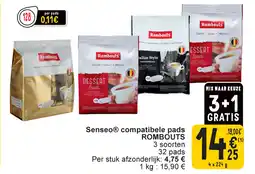 Cora Rombouts senseo compatibele pads aanbieding