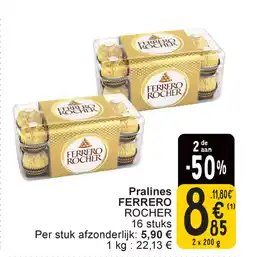 Cora Ferrero rocher pralines aanbieding