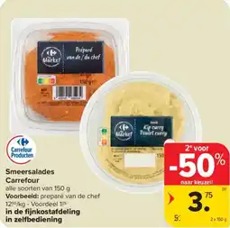 Carrefour Market Smeersalades Carrefour aanbieding