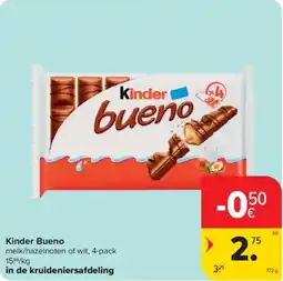 Carrefour Market Kinder bueno aanbieding