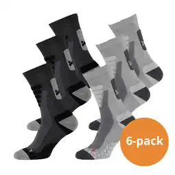 Decathlon Xtreme Wandelsokken 6-pack Multi Grey aanbieding