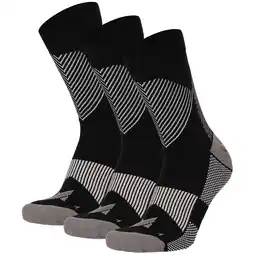 Decathlon Hardloop Sokken Compressie Quarter 3-pack Multi Zwart aanbieding