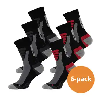 Decathlon Xtreme Wandelsokken 6-pack Multi Zwart aanbieding