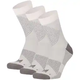 Decathlon Hardloop Sokken Compressie Quarter 3-pack Multi Wit aanbieding
