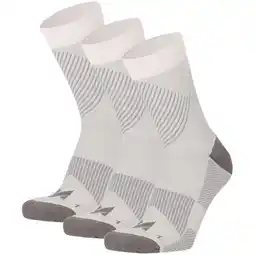 Decathlon Hardloop Sokken Compressie Quarter 3-pack Multi Wit aanbieding