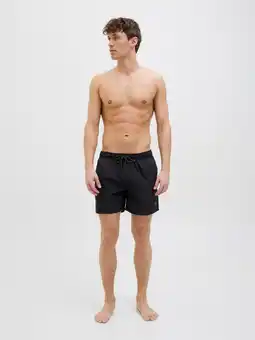 Decathlon Zwembroek heren JPSTMAUI Solid AKM Zwart aanbieding
