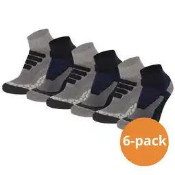 Decathlon Xtreme Wandelsokken Quarter 6-pack Multi Blue aanbieding