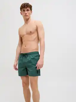 Decathlon Zwembroek heren JPSTMAUI Solid AKM Mallard Groen aanbieding