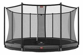 Dreamland Berg inbouwtrampoline met veiligheidsnet Favorit Inground Ø 4,30 m Grey aanbieding