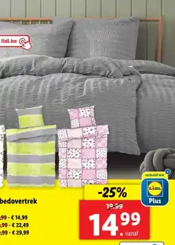 Lidl Seersucker dekbedovertrek aanbieding