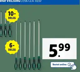 Lidl Schroevendraaierset aanbieding