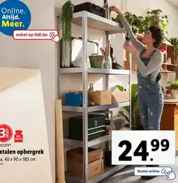 Lidl Metalen opbergrek aanbieding