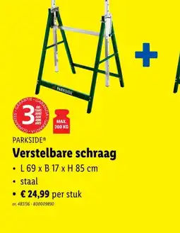Lidl Verstelbare schraag aanbieding