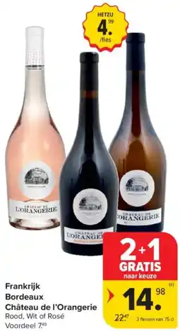 Carrefour Market Frankrijk Bordeaux Château de l'Orangerie aanbieding