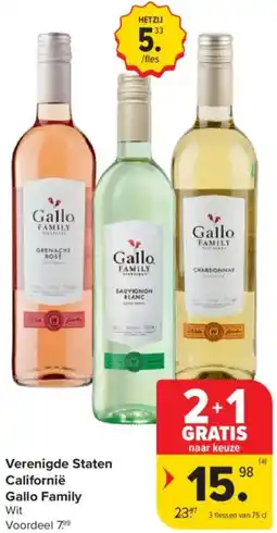 Carrefour Market Verenigde Staten Californië Gallo Family aanbieding
