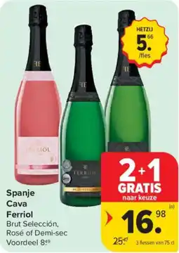 Carrefour Market Spanje Cava Ferriol aanbieding