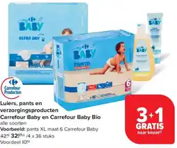 Carrefour Market Luiers, pants en verzorgingsproducten Carrefour Baby en Carrefour Baby Bio aanbieding