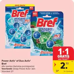 Carrefour Market Power Activ' of Duo Activ' Bref aanbieding