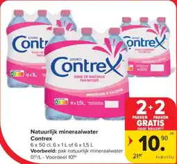 Carrefour Market Natuurlijk mineraalwater Contrex aanbieding