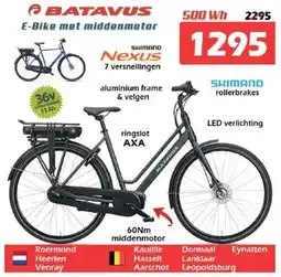 iTEK Batavus E-Bike met middenmotor aanbieding