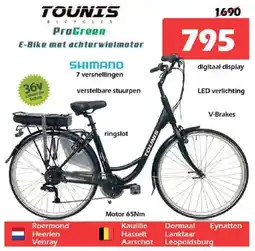 iTEK Tounis ProGreen E-Bike met achterwielmotor aanbieding