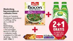 Delhaize Bladerdeeg, baconreepjes en culinaire room aanbieding