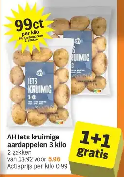 Albert Heijn AH Iets kruimige aardappelen 3 kilo aanbieding