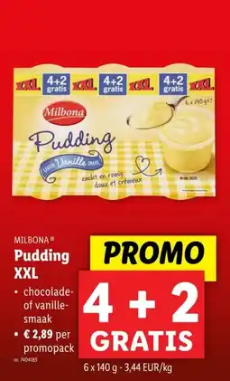 Lidl Pudding XXL aanbieding