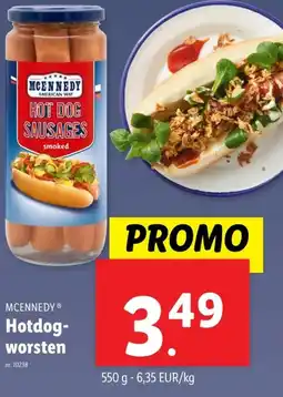 Lidl Hotdog- worsten aanbieding
