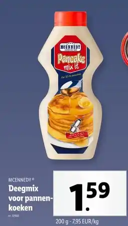 Lidl Deegmix voor pannen- koeken aanbieding