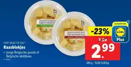 Lidl Kaasblokjes aanbieding